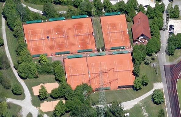 Tennis Luftbild