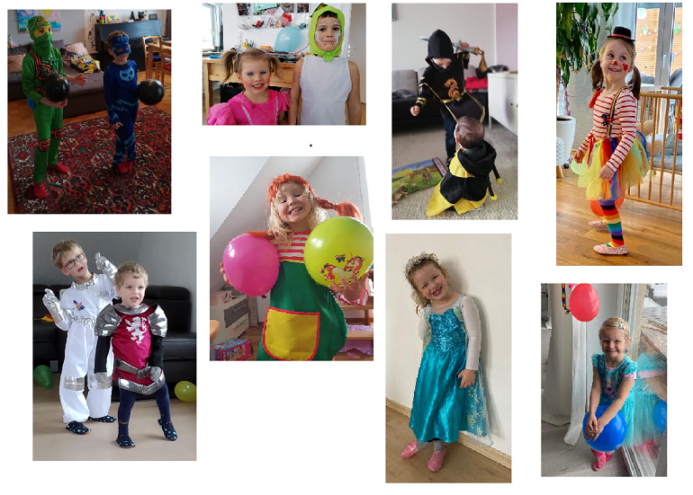 Fasching beim Kinderturnen